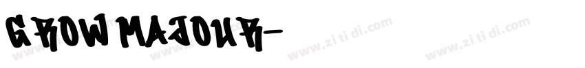 GROW MAJOUR字体转换